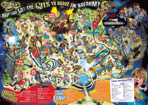 Thorpe Park Map