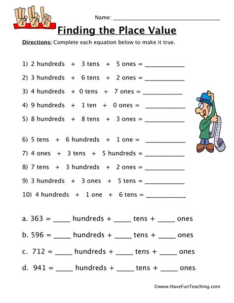 Thousands Place Value Worksheet Have Fun Teaching Thousands Place Value Worksheet - Thousands Place Value Worksheet