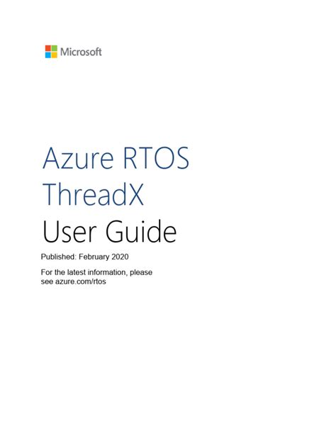 Threadx User Guide Rtos