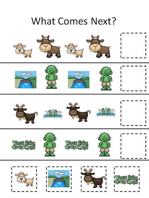 three billy goats gruff activities kindergarten