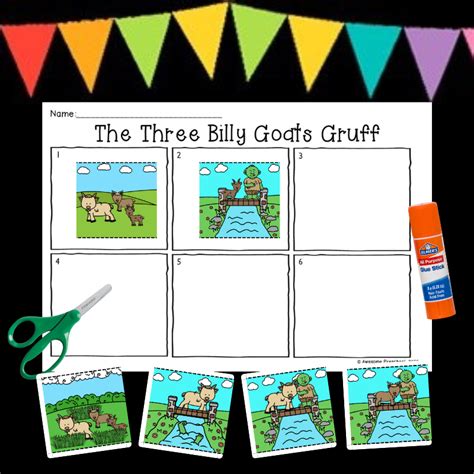 Three Billy Goats Gruff Sequencing Pictures