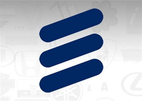 three blue diagonal lines logo
