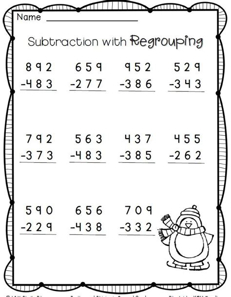 Three Digit Subtraction With Regrouping K5 Learning Subtraction With 3 Digit Numbers - Subtraction With 3 Digit Numbers
