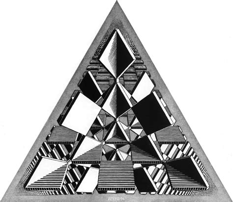 three intersecting planes mc escher biography