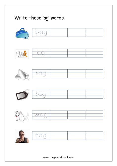 Three Letter Words Tracing And Writing Sheets Cleverlearner 3 Letter Word Worksheet - 3 Letter Word Worksheet