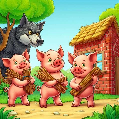 three little pigs pictures for sequencing