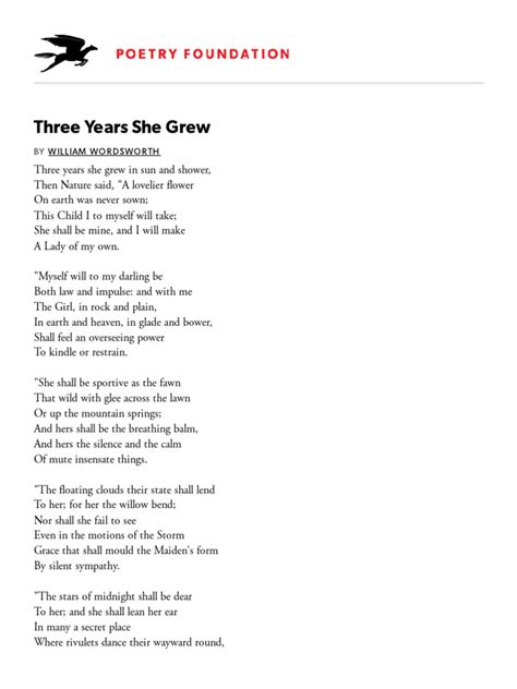 Three Years She Grew Summary