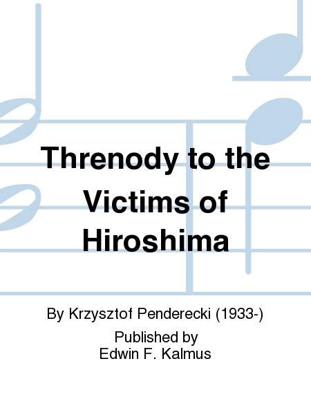 threnody for the victims of hiroshima pdf
