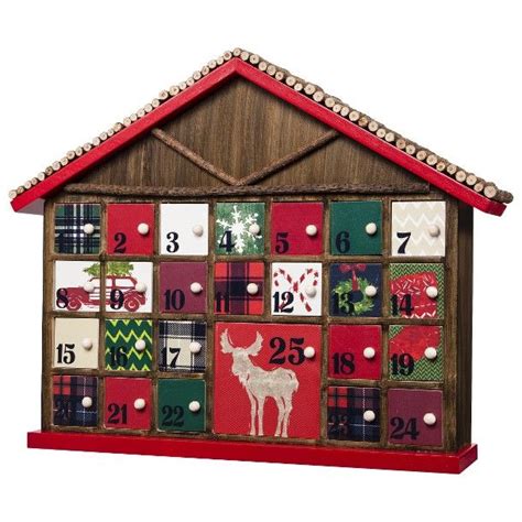 threshold™ rustic advent calendar in red. LOVE. Christmas advent