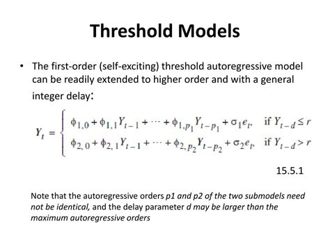 Threshold Autoregressive Models In Eviews