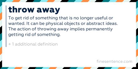 throw away definition