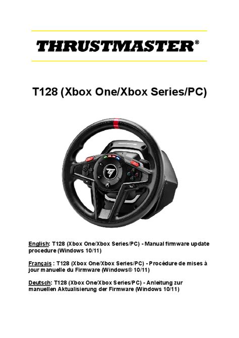 Read Thrustmaster Rs500 User Guide 