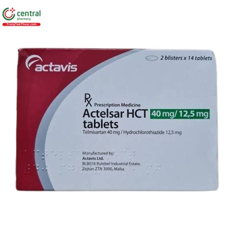 thuốc actelsar 40mg | Thuc Actelsar 40mg Actavis iu tr tng