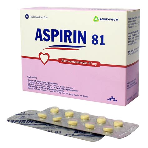 thuốc aspirin 81mg | Ung Aspirin 81mg hng ngy c tt