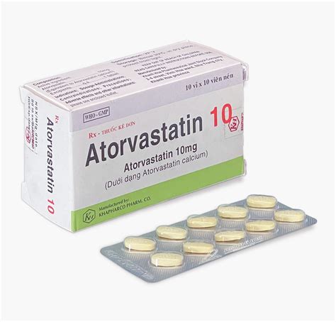 thuốc atorvastatin 10mg | Atorvastatin 10Mg Thuc tr gim cholesterol ton