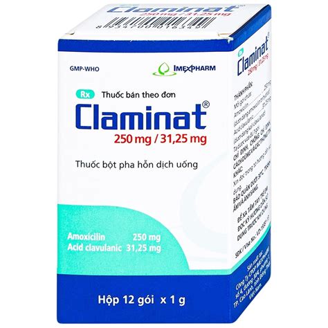 thuốc claminat | Claminat 250mg3125mg thuc tr nhim khun 12