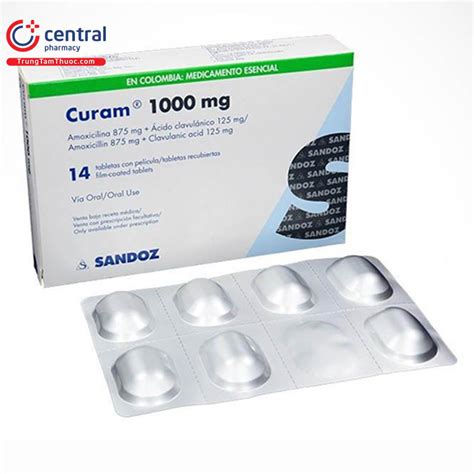 thuốc curam 1000mg | Thuc Curam amoxicillin kali clavulanat cng dng