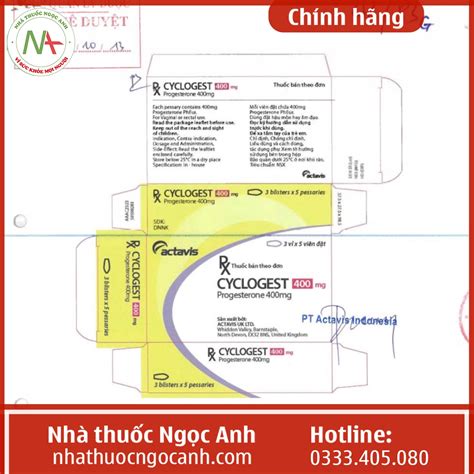 thuốc cyclogest | Tc dng v nhng lu khi dng