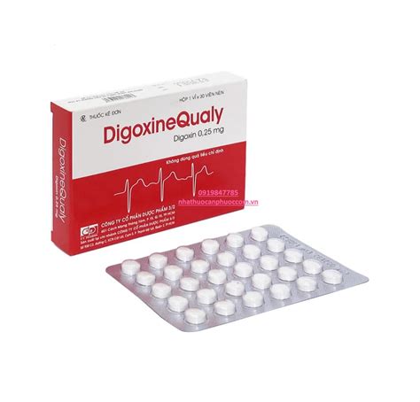 thuốc digoxin | Digoxin Glycosid tr tim thuc chng lon