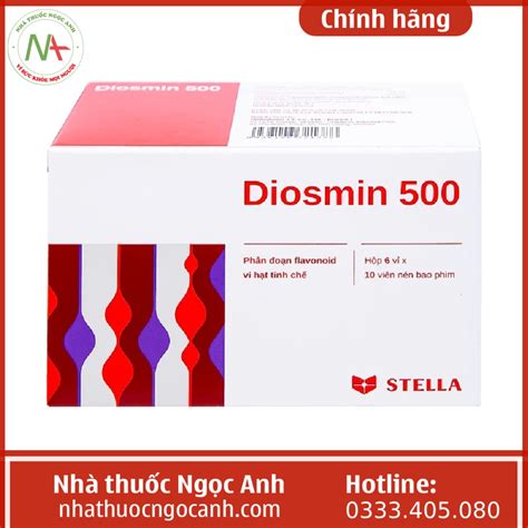 Diosmin là thuốc gì? Những điều cần biết về Diosmin - Pharmacity