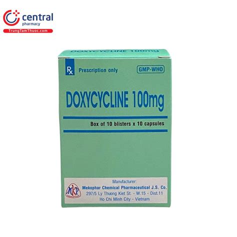 thuốc doxycycline 100mg trị mụn | Thuc Doxycycline 100mg c tc dng g