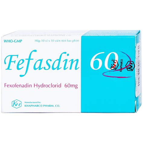 thuốc fefasdin 60 | Fefasdin l thuc g Cng dng liu