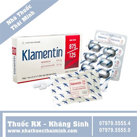 thuốc klamentin 875/125 | Klamentin 875125 Thuc bit dc cng dng