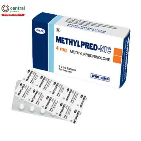 thuốc methylpred | Methylprednisolon 4mg tr Vim khp dng thp