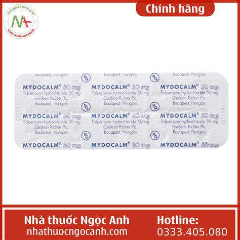 thuốc mydocalm | Mydocalm 150mg iu tr tng trng lc
