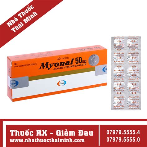 thuốc myonal | Thuc Myonal cch dng v lu khi