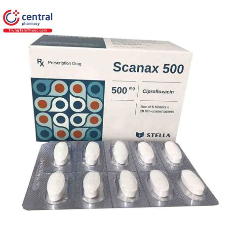 Thuốc Scanax 500 Stella điều trị nhiễm khuẩn (5 vỉ x 10 viên)