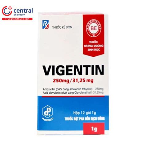 thuốc vigentin | Thuc Vigentin 875mg125mg Pharbaco iu tr cc
