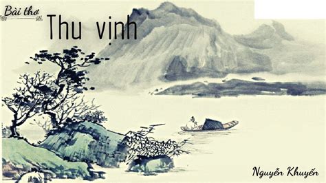 thu vịnh | Bi th Thu vnh Nguyn Khuyn Thi