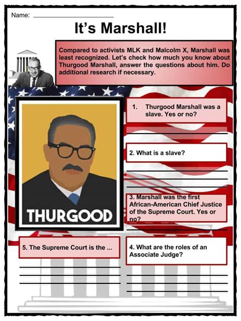 Thurgood Marshall Facts Amp Worksheets Kidskonnect Thurgood Marshall Worksheet - Thurgood Marshall Worksheet