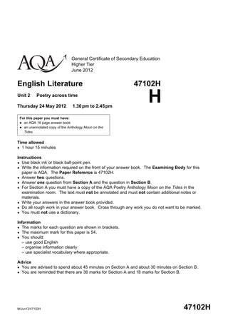 thursday 24 may 2012 aqa c2 answers