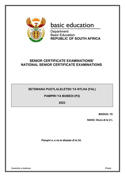 Full Download Thutong Exam Papers Grade 2 