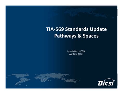Tia 569 Update Overview 2012 Bicsi
