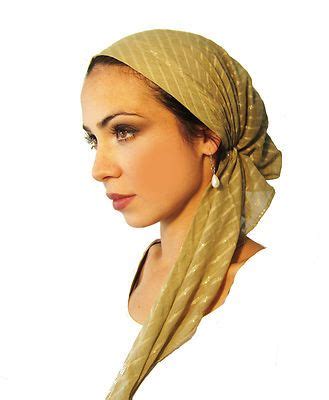 tichel scarf with lurex