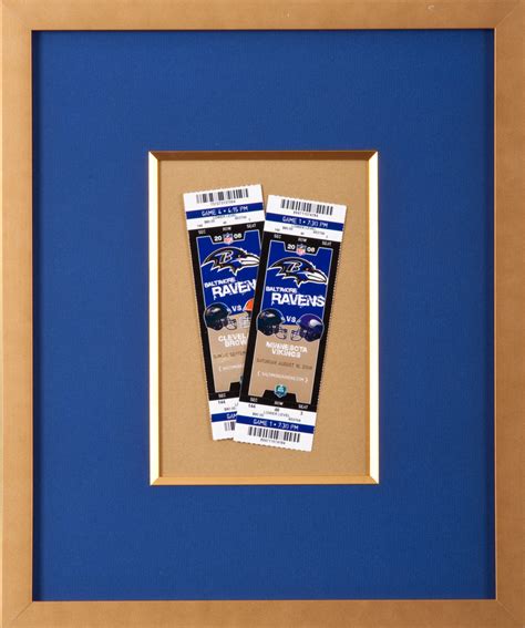 Ticket Framing Of Your Game Tickets Or Photos Pictures Of Tickets To Print - Pictures Of Tickets To Print