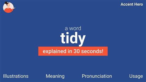 tidy meaning