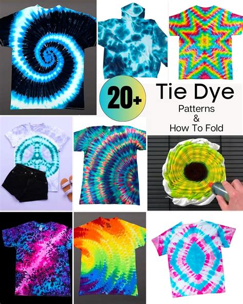 tie dye patterns with instructions