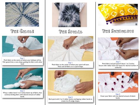 Tie Dye Tying Methods