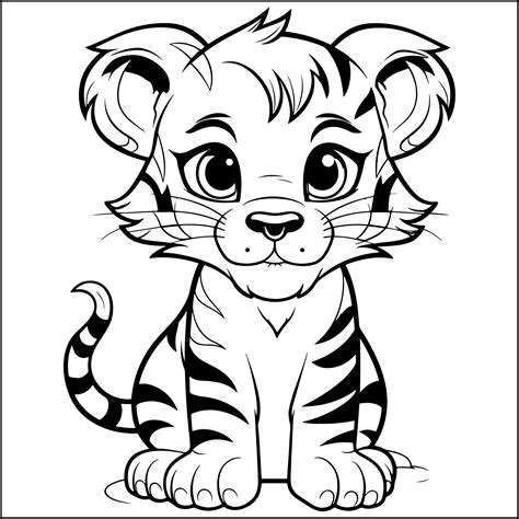tiger coloring sheet