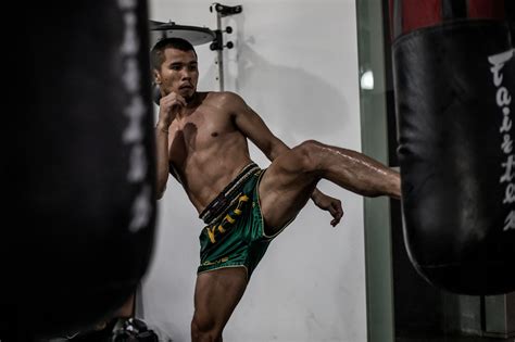 tiger muay thai kick training