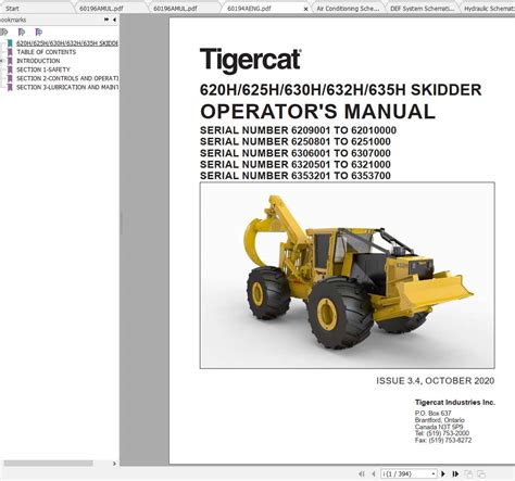 Read Tigercat 630 Service Manual 