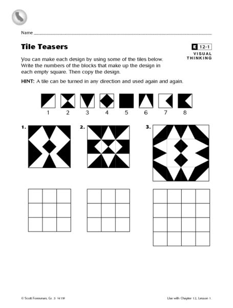 Tiling Worksheets For 3rd Grade Argoprep Math Tiles Worksheets - Math Tiles Worksheets