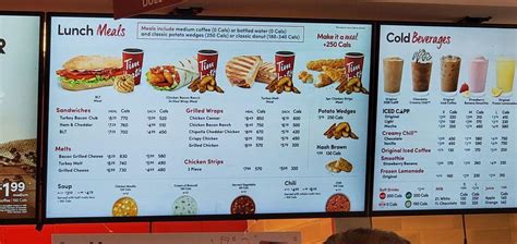 Tim Hortons Menu