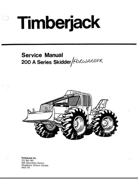 Timber Jack 225 E Service Manual