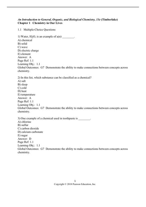 Timberlake Chemistry Chapter 13 Test