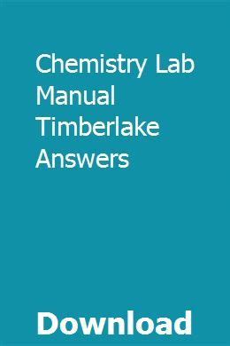 Full Download Timberlake Chemistry Lab Manual Answers 